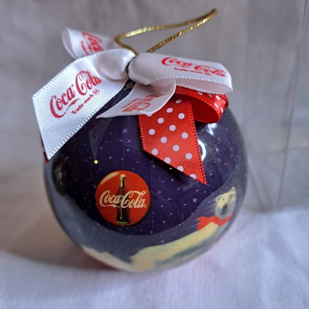 Vintage 1995 Coca-Cola Polar Bear Ornament